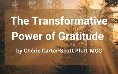 The Transformative Power of Gratitude by Dr. Chérie Carter-Scott, Ph.D. MCC